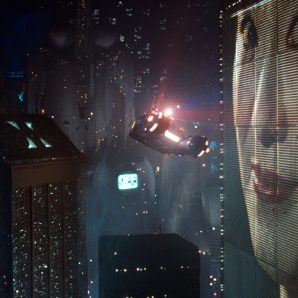 Blade Runner cityscape geisha