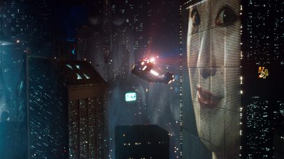 Blade Runner cityscape geisha